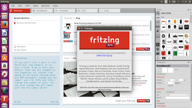 Fritzing 0.9.3b Software for Windows 43 bit Free Donwload