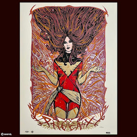 X-Men “Dark Phoenix” Marvel Comics Screen Print by Malleus x Plush Art Club x Grey Matter Art