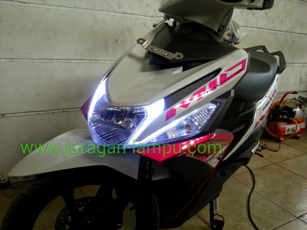 Juragan Lampu Projie Hid Aes Led Led DRL Yamaha Mio M3 Dan Pasang