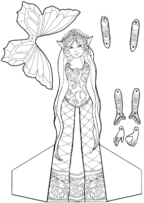 fairy coloring pages