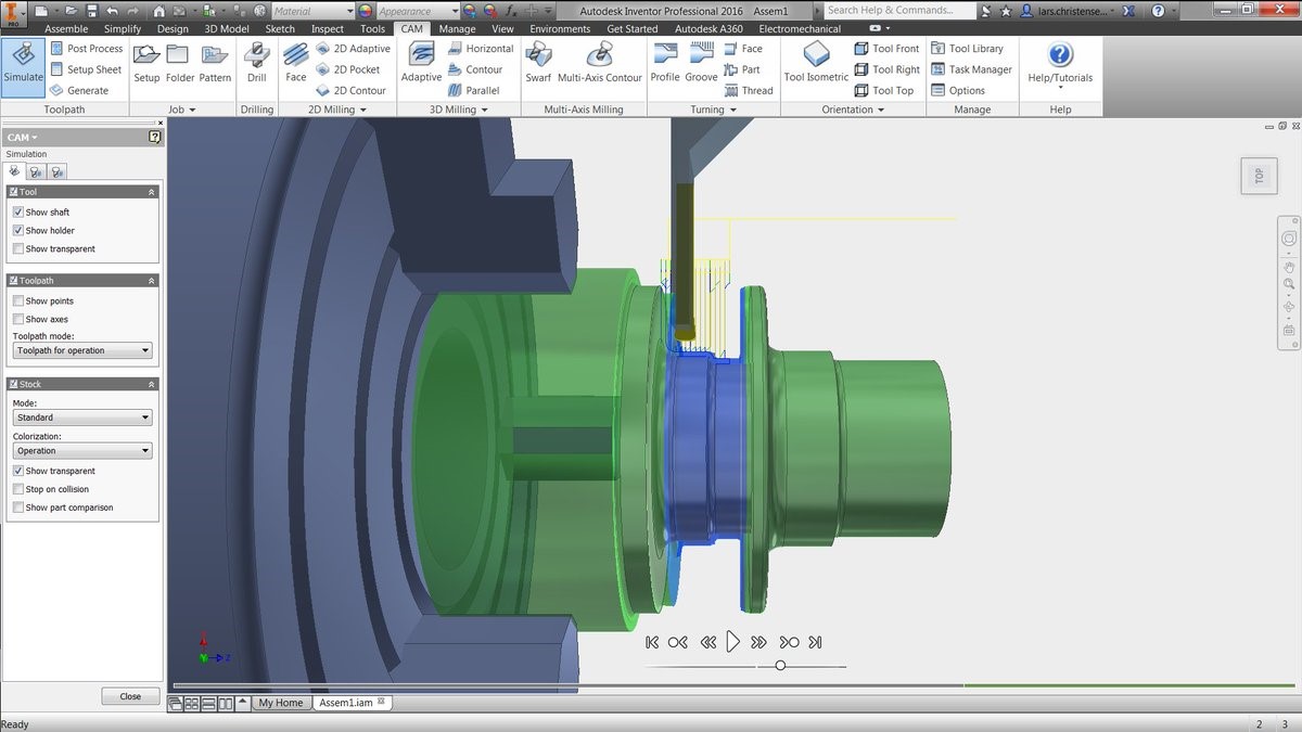 programacion autodesk hsm torno cnc