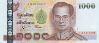 Billet de 1000 Baht Thailandais (THB)