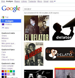 Delator, segons Google