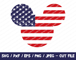 Mickey SVG, Mickey 4th Of July, Mickey Cut File, Instant Download, Cricut, Mickey Silhouette, Disney SVG, Mickey Mouse SVG, Mickey Usa