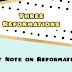 Three Reformations in the History of Christianity | Short Note on Reformation 