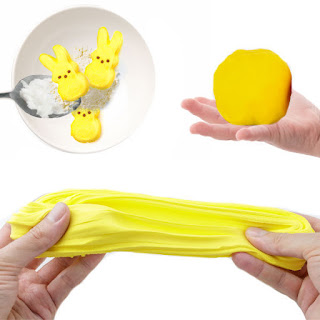 Make play dough for kids using PEEPS Easter candy! #peepsplaydough #playdoughrecipe #peepscraftsforkids #easteractivitiesforkids #growingajeweledrose 