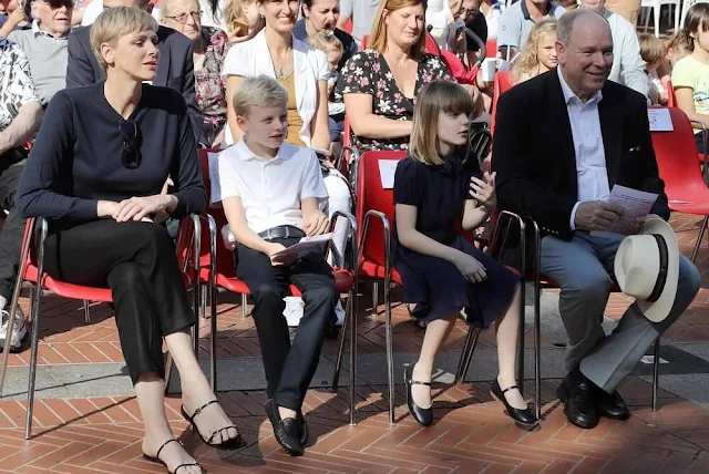 Prince Albert, Princess Charlene, Crown Prince Jacques and Princess Gabriella attended the 2nd Smile Day