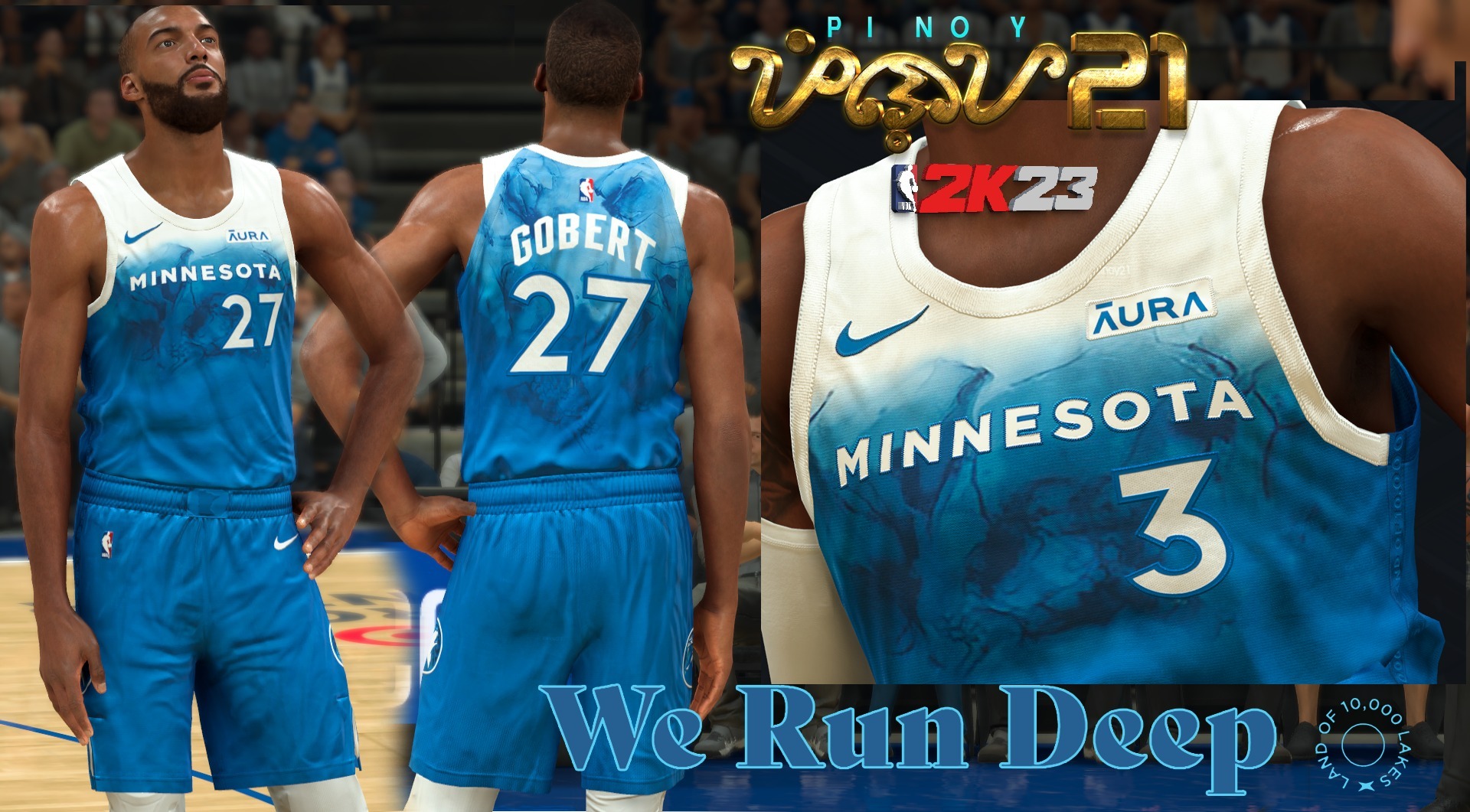 NBA 2K23 Minnesota Timberwolves 2024 City Jersey Pinoy21