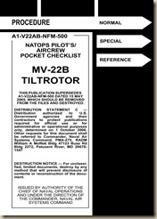 Bell Boeing MV-22B Osprey Tilt Rotor Pocket Checklist_01