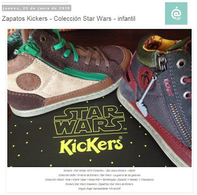 Lo + leído en el troblogdita - enero 2016 - ÁlvaroGP - Álvaro García - Zapatos Kickers - Colección Star Wars - infantil