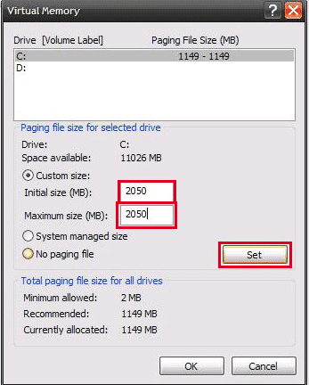 How To Increase Windows XP Virtual Memory