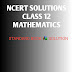 NCERT SOLUTIONS CLASS 12 MATHEMATICS PDF