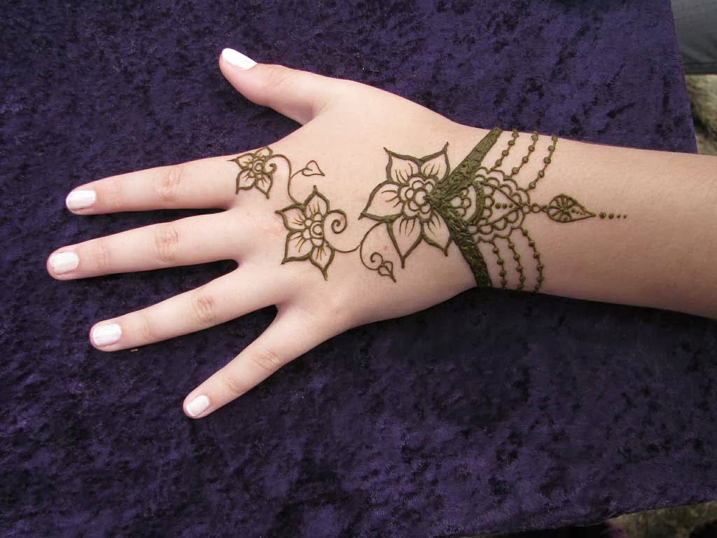Gambar Henna Sederhana Di Tangan Balehenna