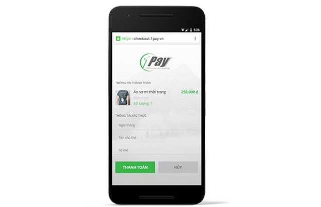 Bank 2.0 ứng dụng thanh toán trực tuyến bằng thẻ ATM trên di động