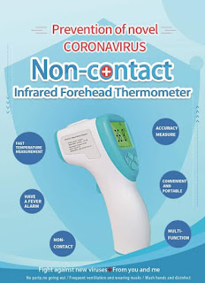 termometer infrared non kontak efektif ukur suhu di pandemi virus covid 19, harga relatif murah di Jonadoctor, Health and Business