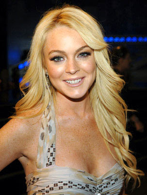 lindsay lohan blonde hair