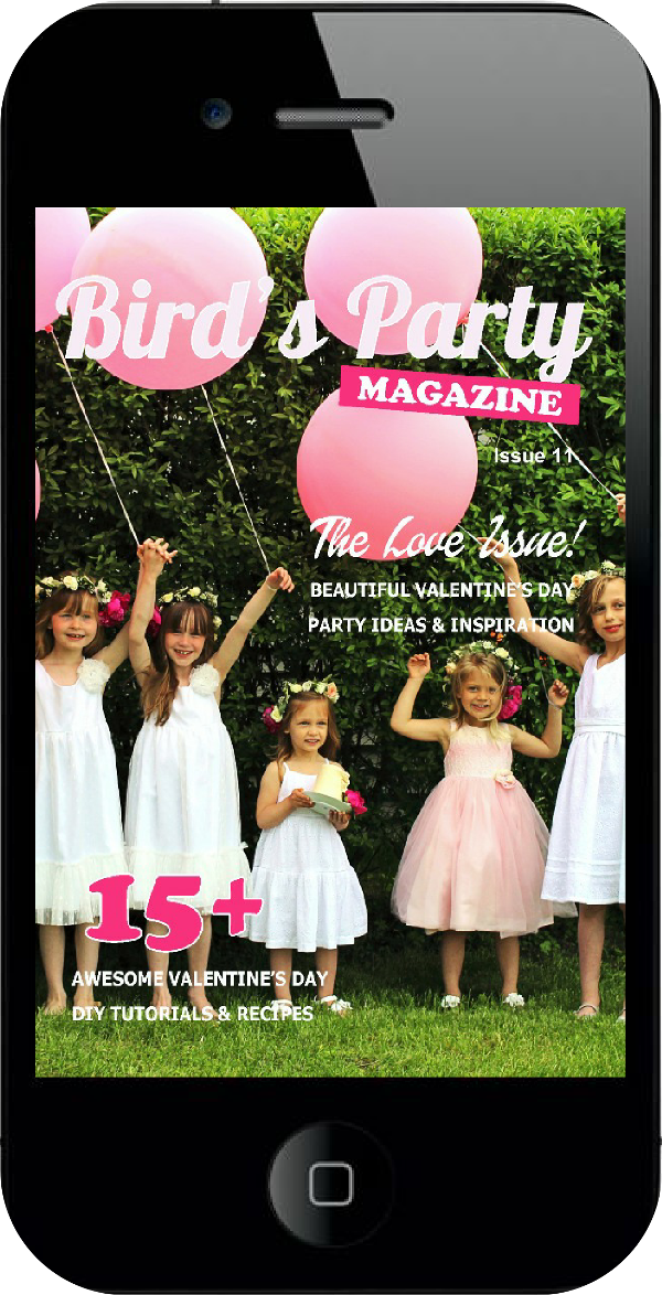 Bird's Party Ideas Magazine | The Love Issue Out Now - BirdsParty.com