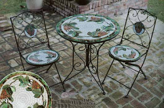 Outdoor Furniture - Tables - Mosaic Outdoor Tiffany Furniture 