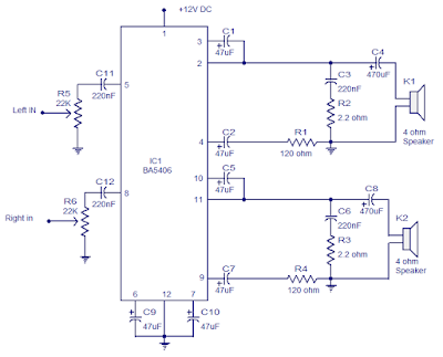 BA5406 10 Watt Stereo Power Amplifier