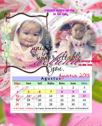 Yuk Order design di deluna design: Contoh Kalender Meja