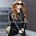 Demi Lovatos Stylish Black Leather Jacket