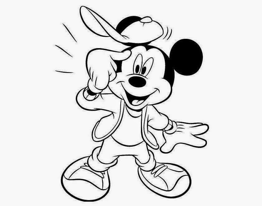 Colour Drawing Free Wallpaper: Disney Cartoon Best Mickey ...