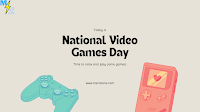 National Video Games Day 2022 - HD Images and Wallpaper