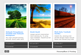 Memasang Featured Post Image Otomatis dengan Slideshow Carousel