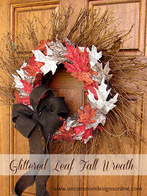 art glitter wreath