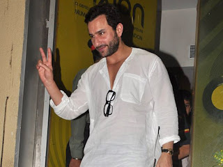 Saif ali khan at premiere of Agent vinod