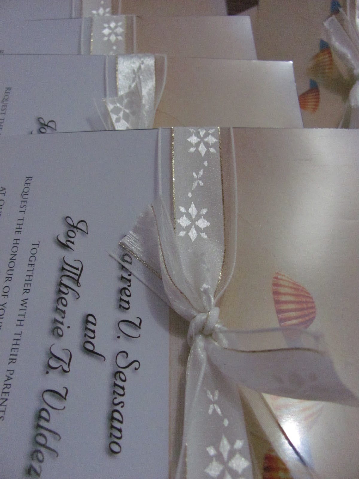 Beach Theme Wedding Invitation