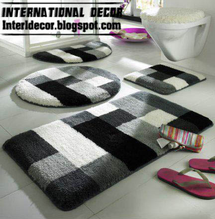 10 modern bathroom rug sets, baths rug sets, models, colors