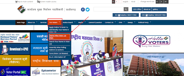 Chhattisgarh CEO Website