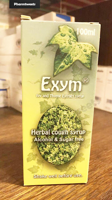 دواء  Exym ومادة الفعالة Ivy & thyme extract