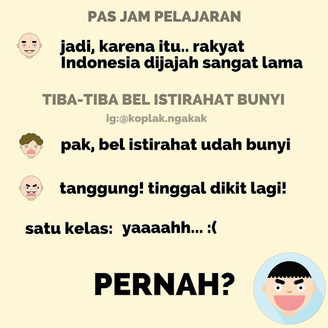 14 Meme 'Anak Sekolah' Ini Kocaknya Bikin Kangen Masa Sekolah