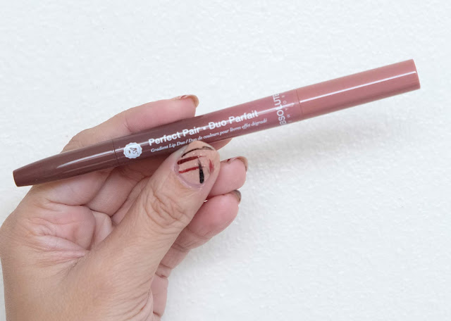 a photo of Absolute New York Perfect Pair Gradient Lip Duo in Rose Wood Review