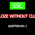 SSC Cloze Test Without Clue