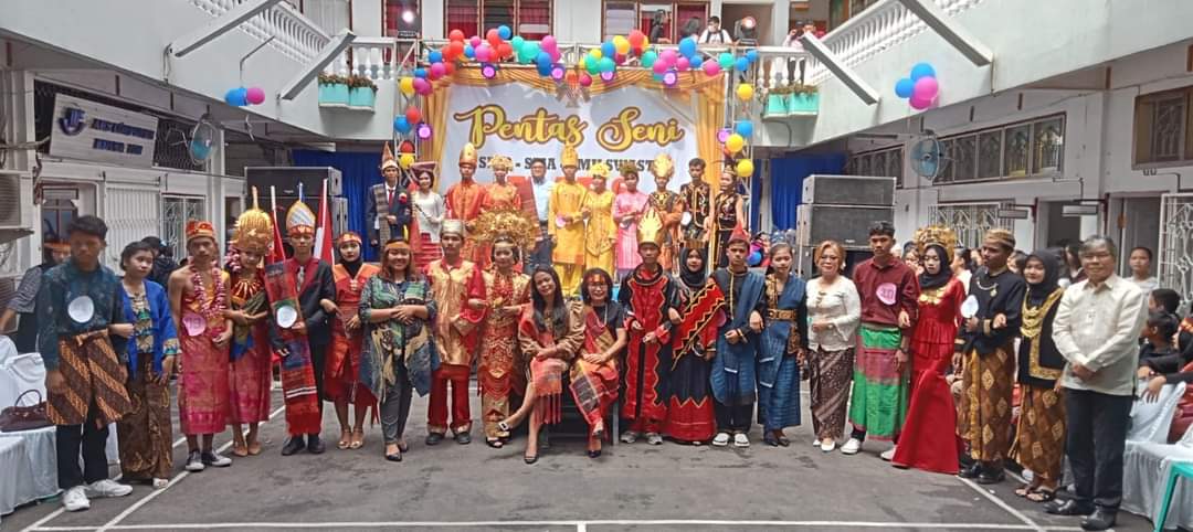 Lestarikan Budaya Nusantara, Yayasan Perguruan Mars Pematang Siantar Adakan Pentas Seni