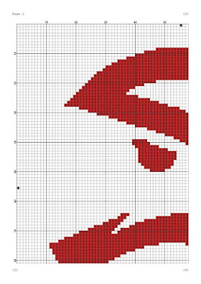 Atlanta Hawks easy cross stitch pattern