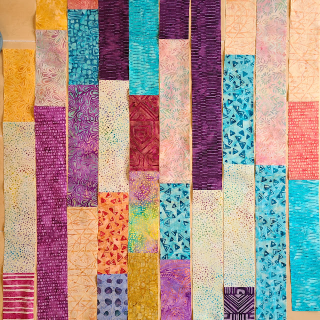 fabric strips for pieced quilt back | DevotedQuilter.com