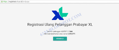 Registrasi Ulang Kartu Prabayar XL Axis