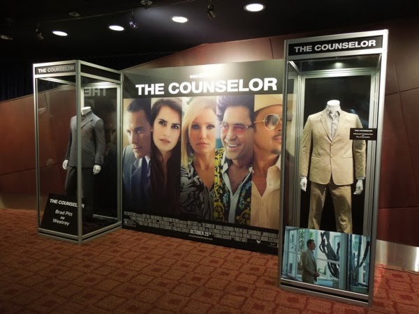 The Counselor movie costume exhibit