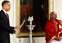 Barack Obama celebrates Diwali 2009 at White House