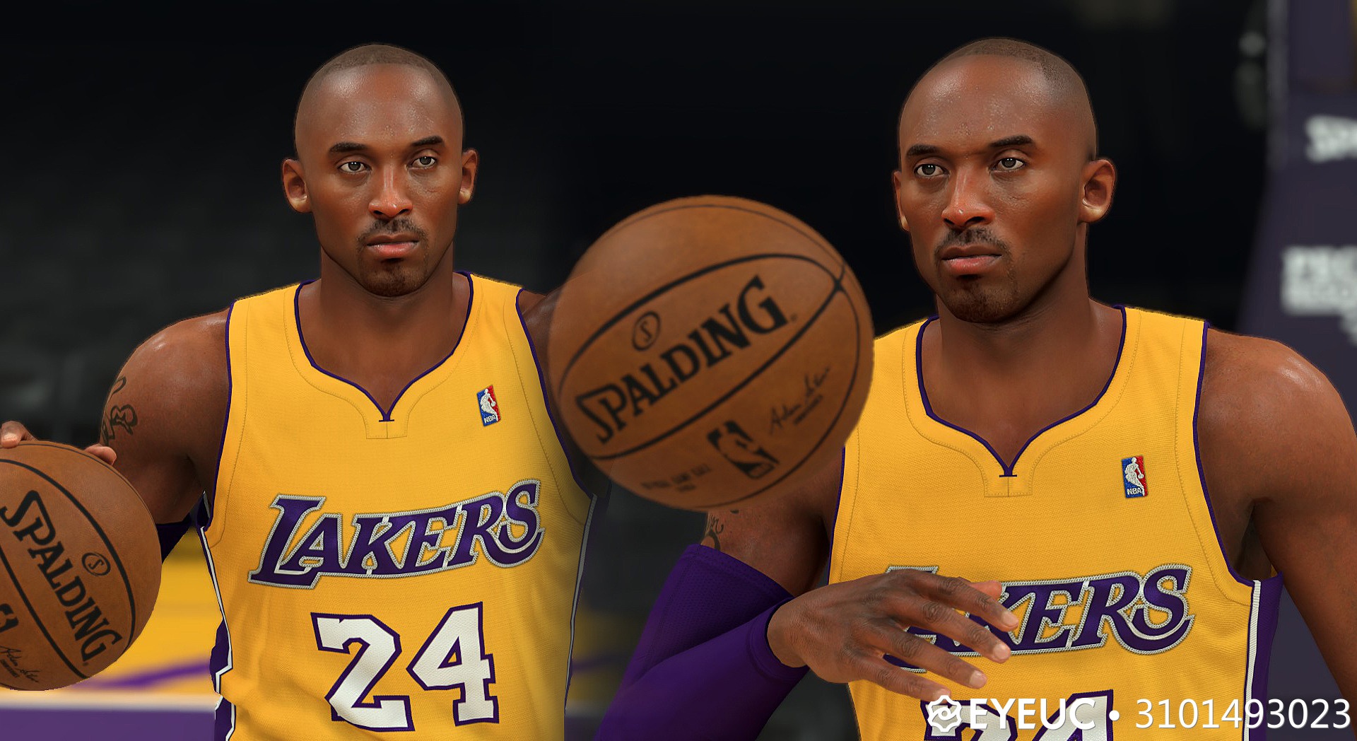 NBA 2K23 on PC Kobe Bryant Cyberface Update - 3 Variations - new