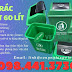 Thùng rác nhựa nắp lật 60 lít và 100 lít khuyến mãi