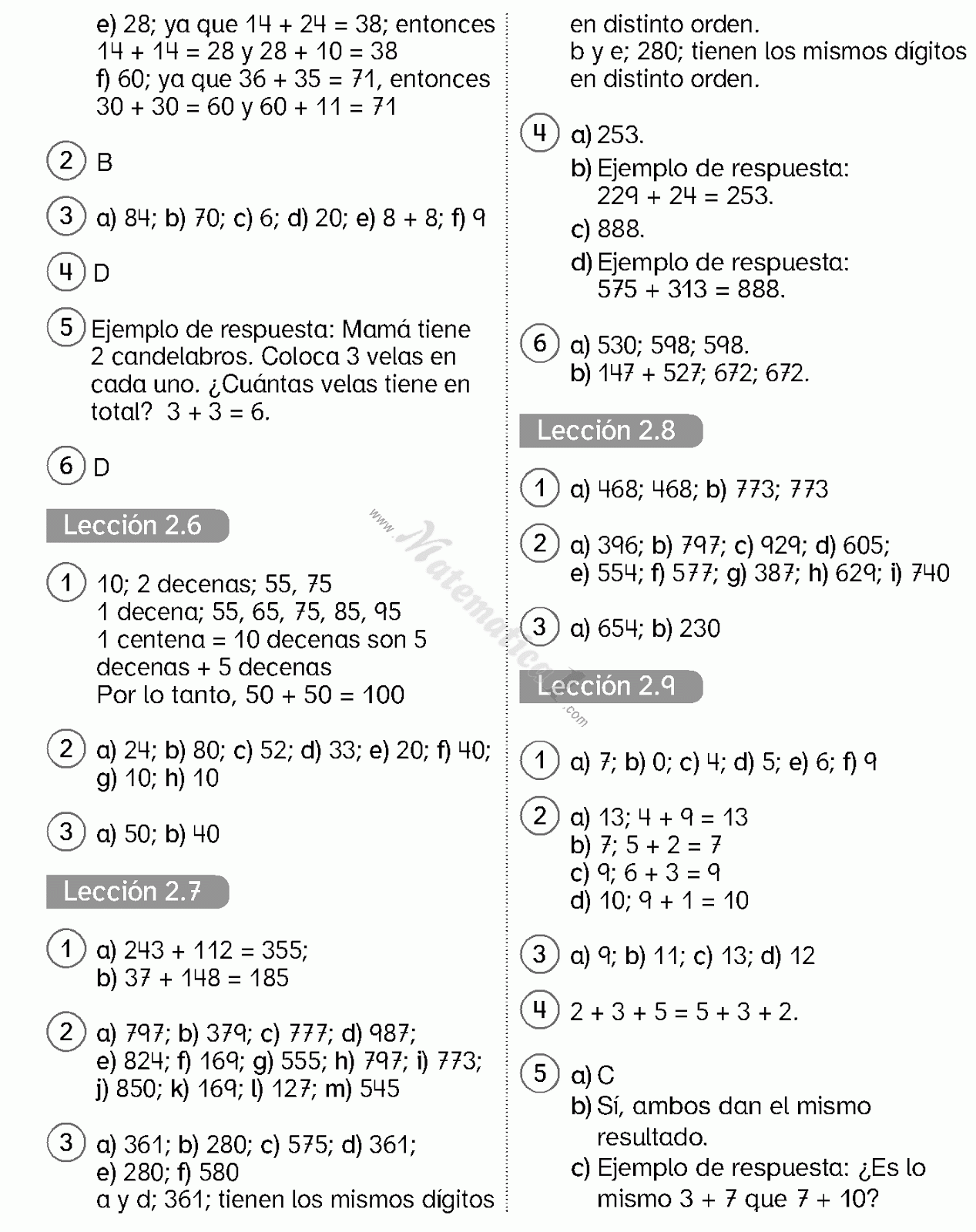 CALCULO MENTAL EJEMPLOS RESUELTOS DE MATEMATICA 3-TERCERO BASICO PDF