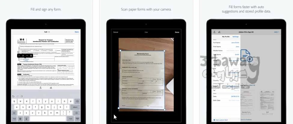 تطبيق: Adobe Fill & Sign - Doc Filler