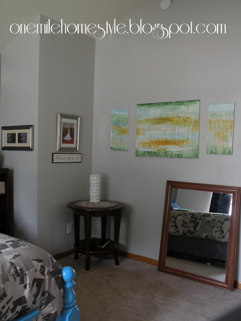 Light gray walls in bedroom