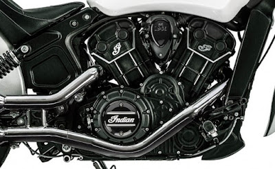 2016 Indian Scout Sixty Cruiser Motorcycle engine pose