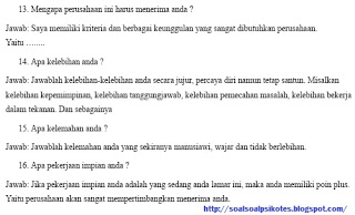 Kumpulan Materi Pelajaran Dan Contoh Soal 5 Contoh Soal Psikotes